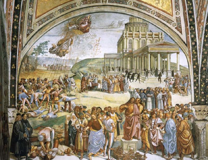 Luca Signorelli Teach and deeds of the Antichrist